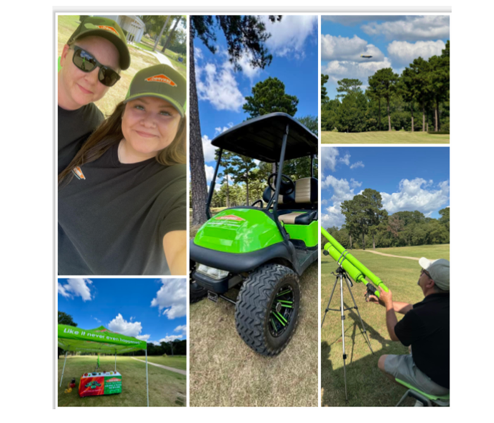 SERVPRO employees at golf tournament