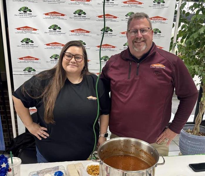 SERVPRO of Texarkana employees at chili cook off