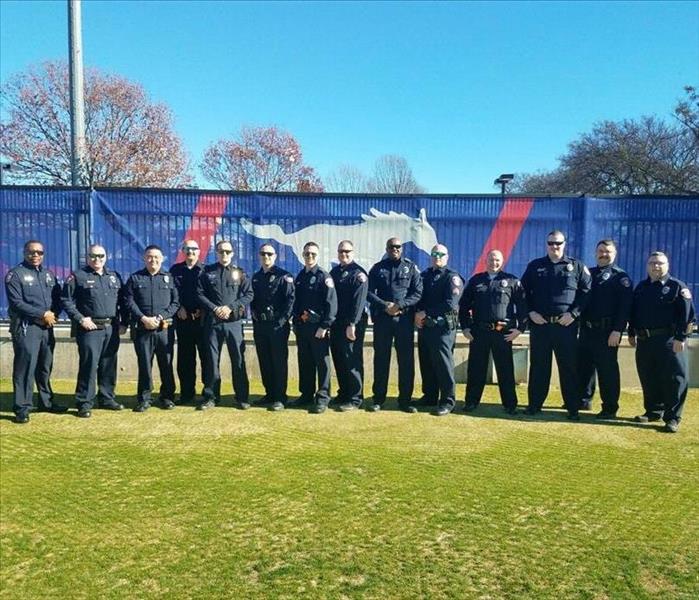 A group of Texarkana Police officers standing together 