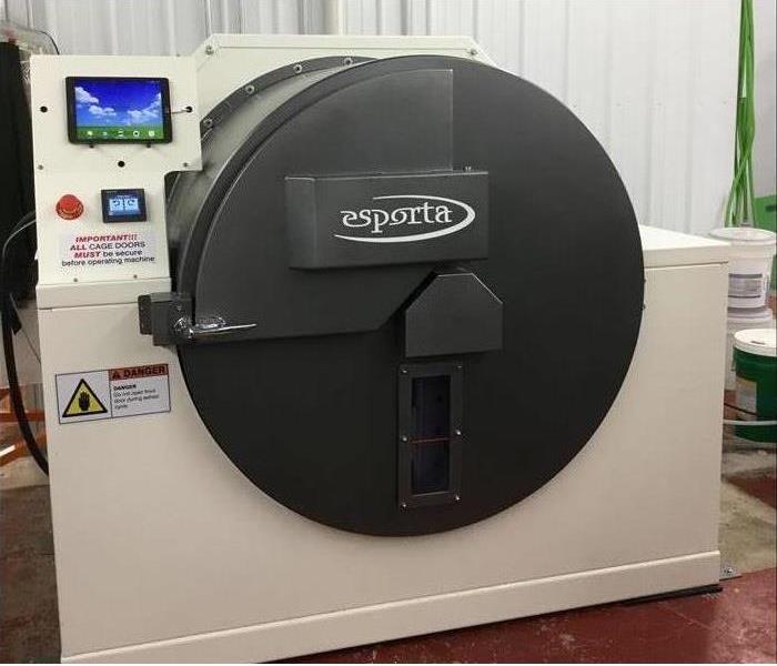 This is an esporta machine. It has a touch screen panel on it so we can adjust all the different settings. 