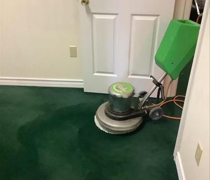 Machine cleaning carpet
